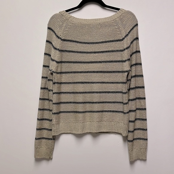 Beige Sweater with Black Stripes - Picture 3 of 3